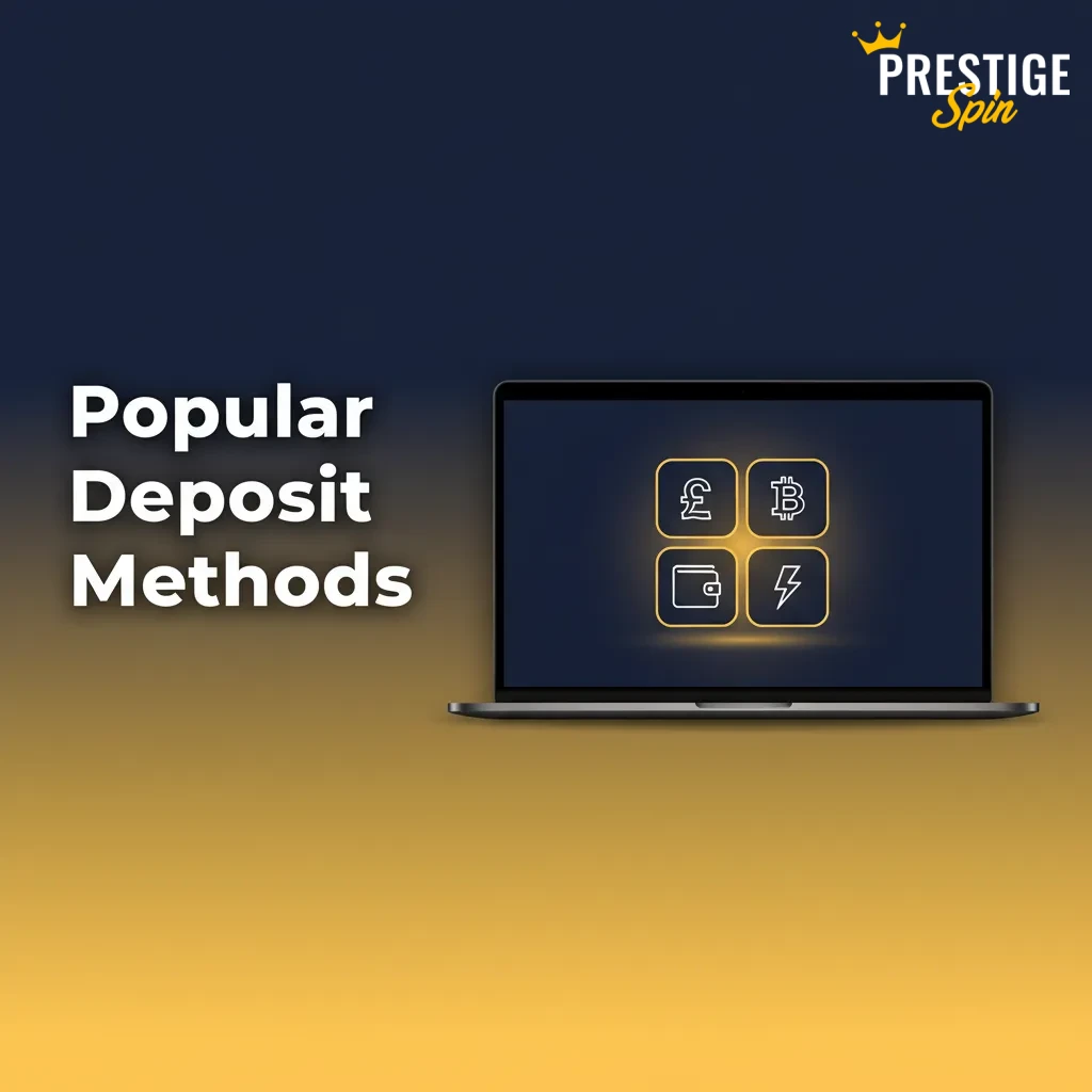 Graphic of popular UK deposit methods: Visa Debit, Mastercard Debit, and USDT (ERC20), highlighting instant, low-fee credits.