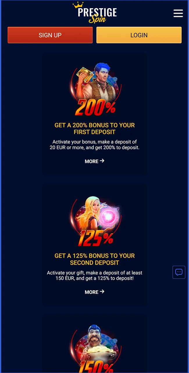 Claim exclusive gambling rewards on the official Prestige Spin website right now.