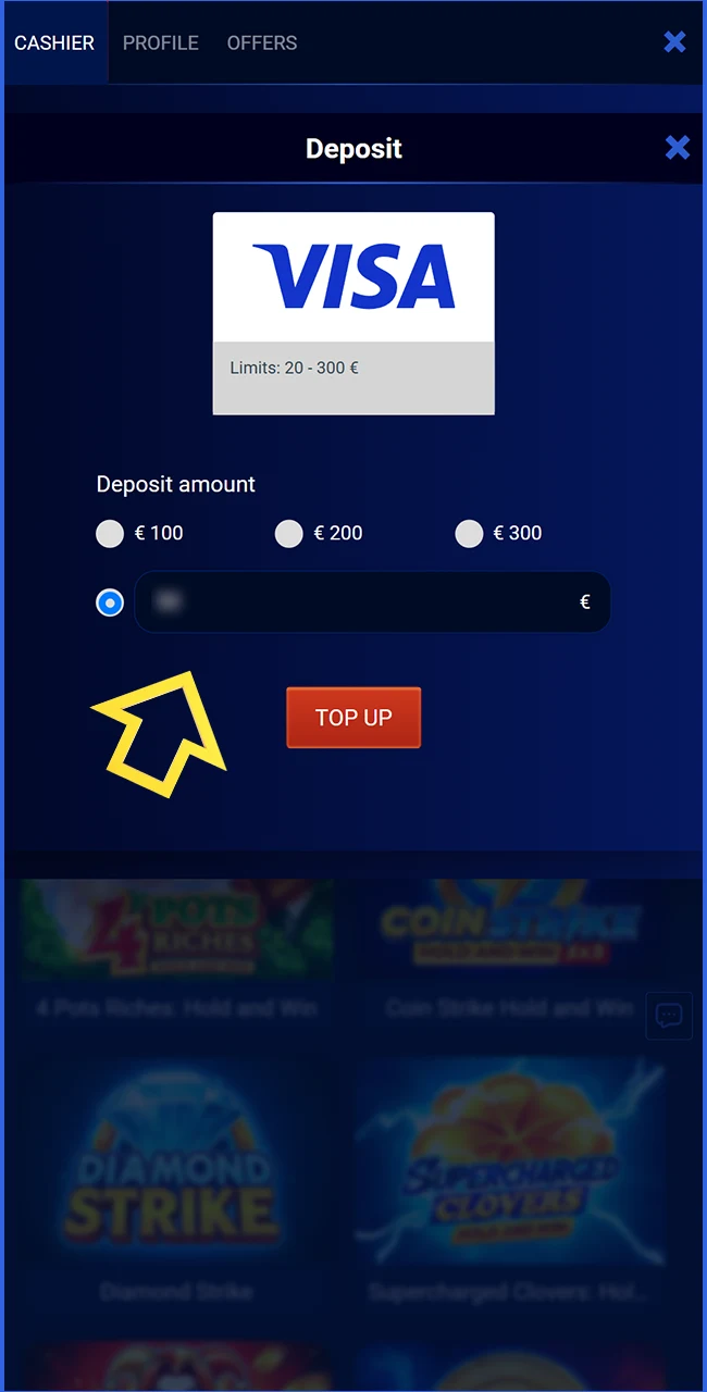 Submit your financial information on the official Prestige Spin website right now.